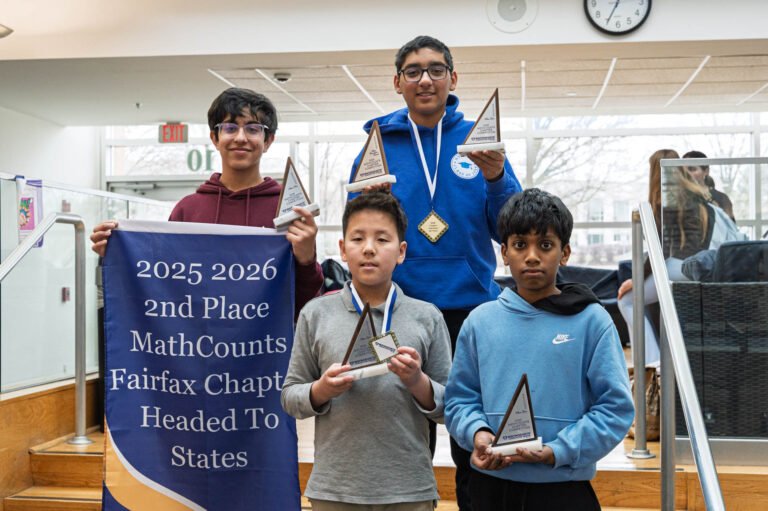 Nysmith students get 2nd place that MathCounts Fairfax Chapter competition.